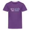 Bitte lächeln! Hast Zähne! - Teenager Premium T-Shirt - Lila