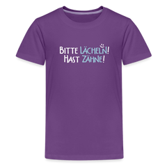Bitte lächeln! Hast Zähne! - Teenager Premium T-Shirt
