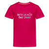 Bitte lächeln! Hast Zähne! - Teenager Premium T-Shirt - dunkles Pink