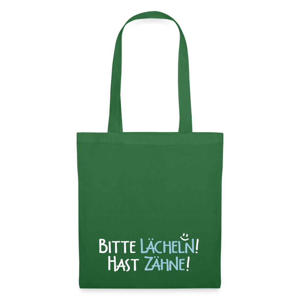 Bitte lächeln! Hast Zähne! - Stoffbeutel - Fichte