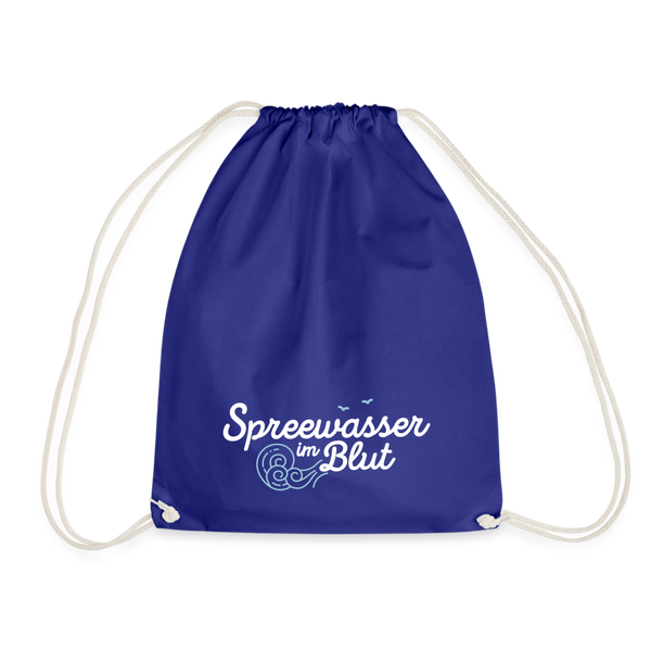 Spreewasser im Blut - Turnbeutel - Königsblau