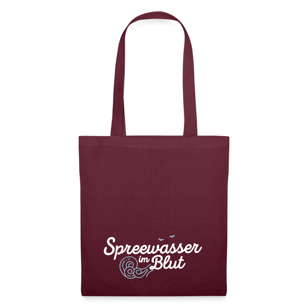 Spreewasser im Blut - Stoffbeutel - Burgunderrot