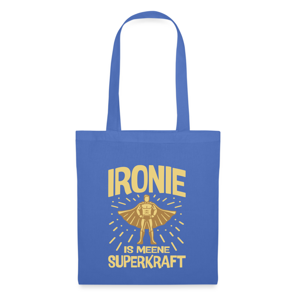 Ironie is meene Superkraft! - Stoffbeutel - Hellblau