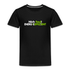 Nich faul! Energieeffizient! - Kinder Premium T-Shirt - Schwarz