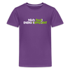 Nich faul! Energieeffizient! - Teenager Premium T-Shirt - Lila