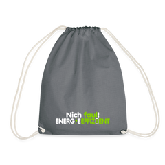 Nich faul! Energieeffizient! - Turnbeutel