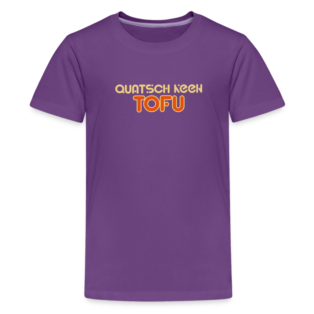 Quatsch keen Tofu! - Teenager Premium T-Shirt - Lila