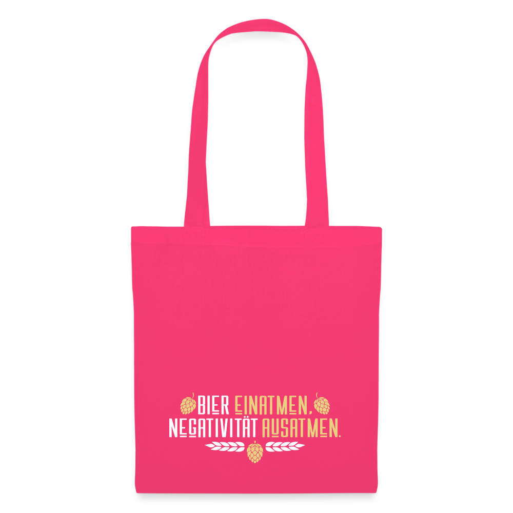 Bier einatmen, Negativität ausatmen. - Stoffbeutel - Azalea