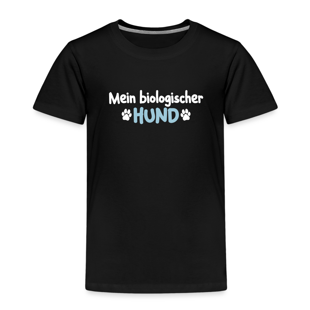 Mein biologischer Hund. - Kinder Premium T-Shirt - Schwarz