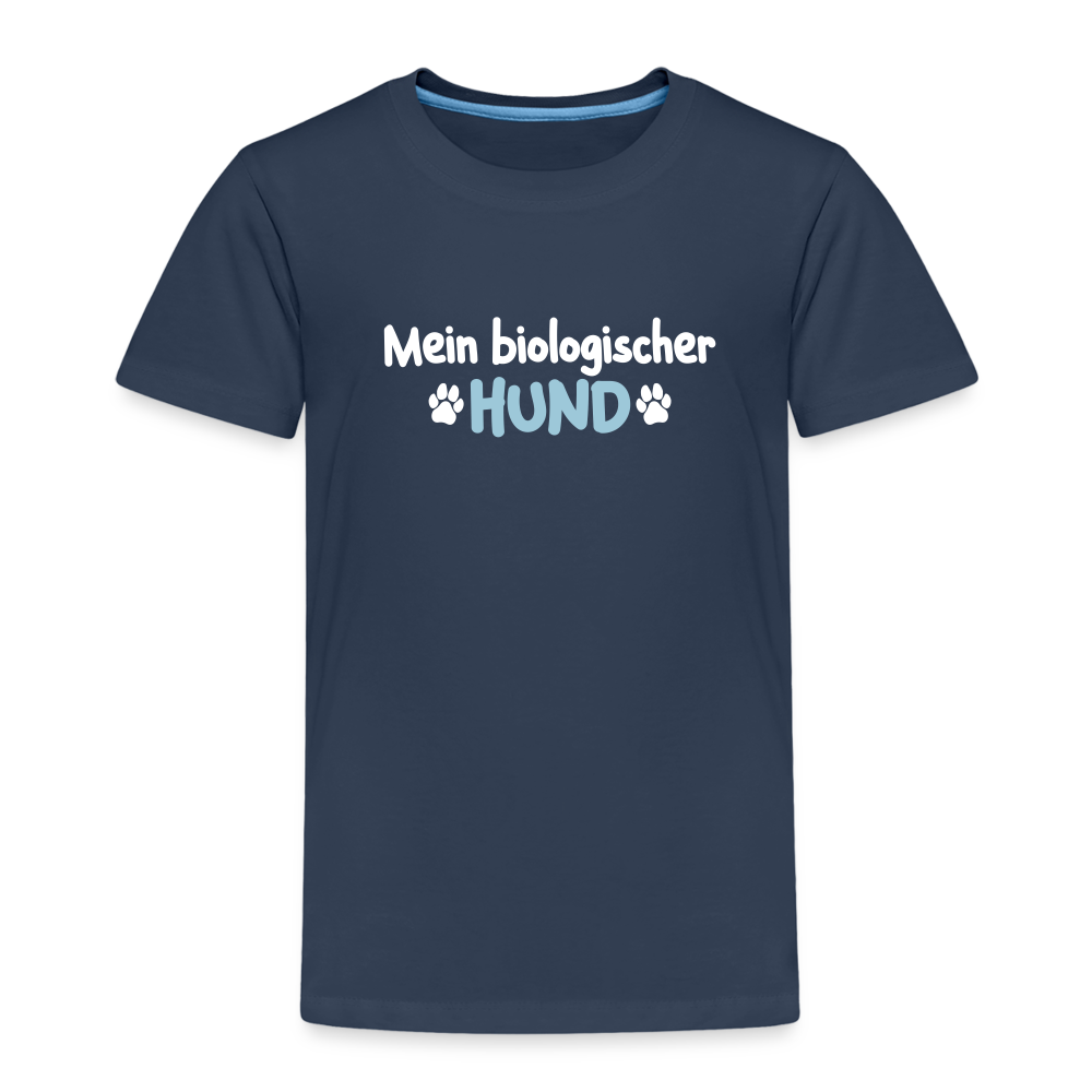 Mein biologischer Hund. - Kinder Premium T-Shirt - Navy
