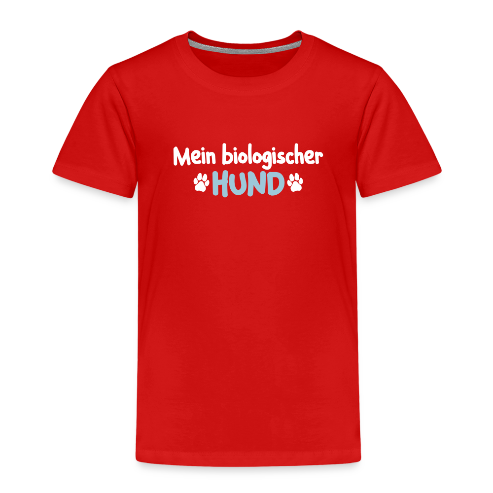 Mein biologischer Hund. - Kinder Premium T-Shirt - Rot
