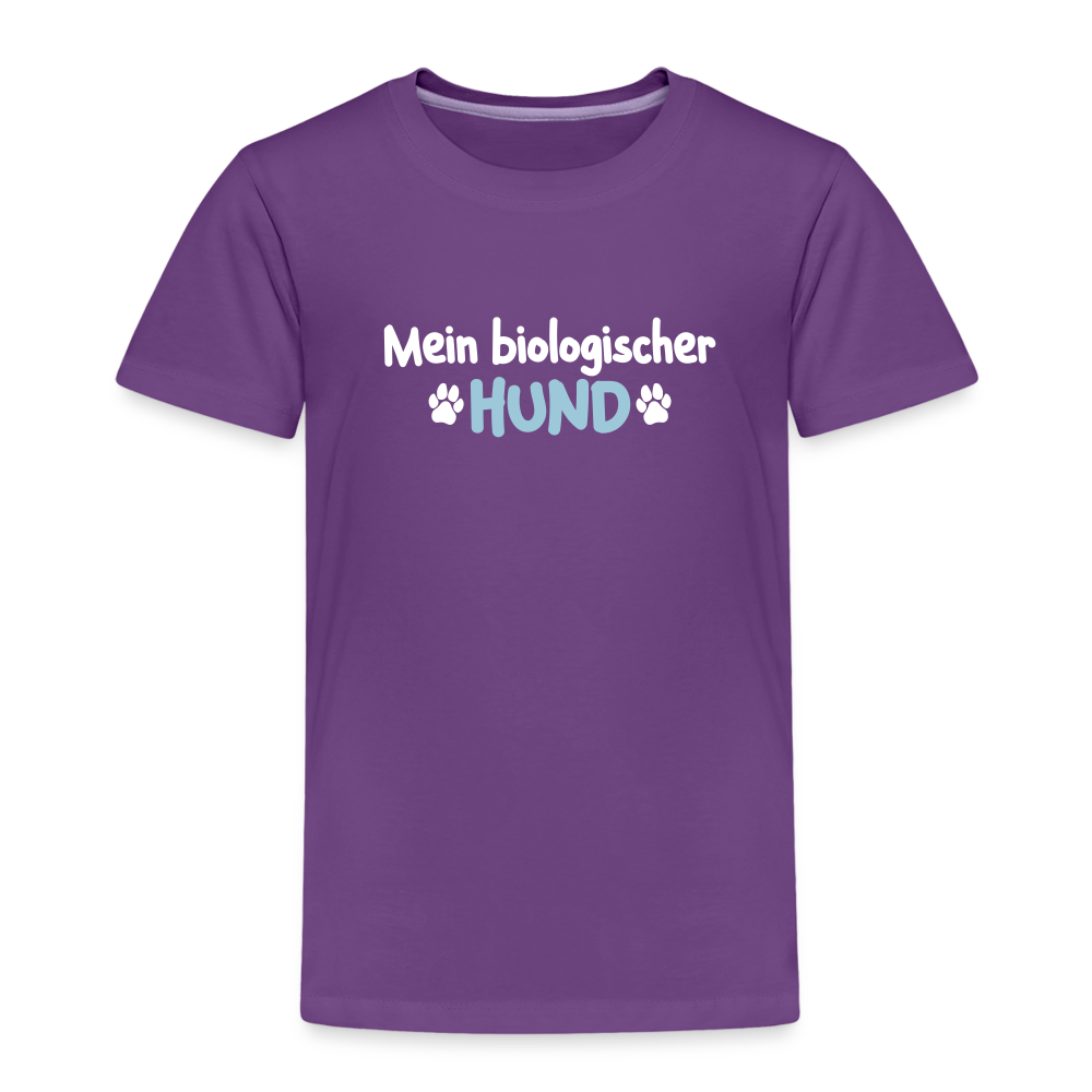 Mein biologischer Hund. - Kinder Premium T-Shirt - Lila