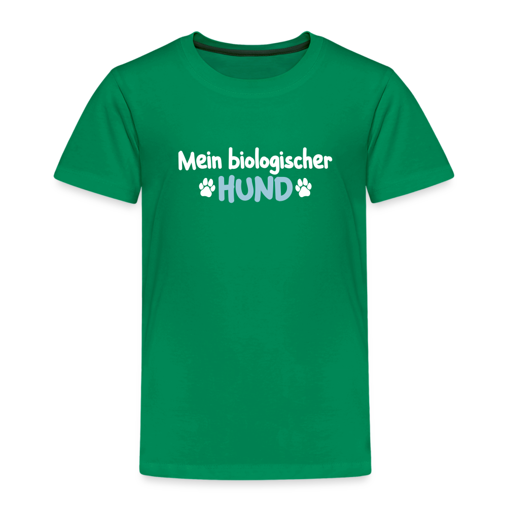 Mein biologischer Hund. - Kinder Premium T-Shirt - Kelly Green