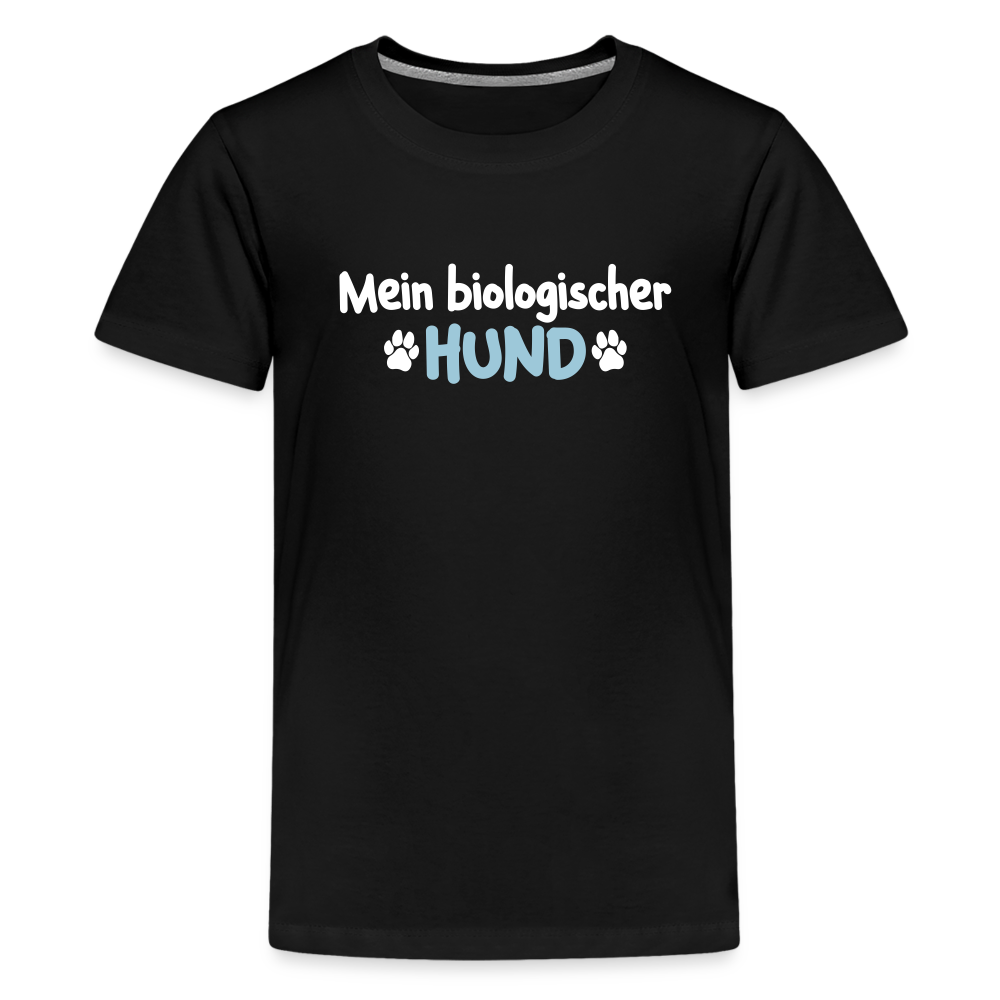 Mein biologischer Hund. - Teenager Premium T-Shirt - Schwarz