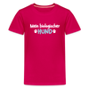 Mein biologischer Hund. - Teenager Premium T-Shirt - dunkles Pink