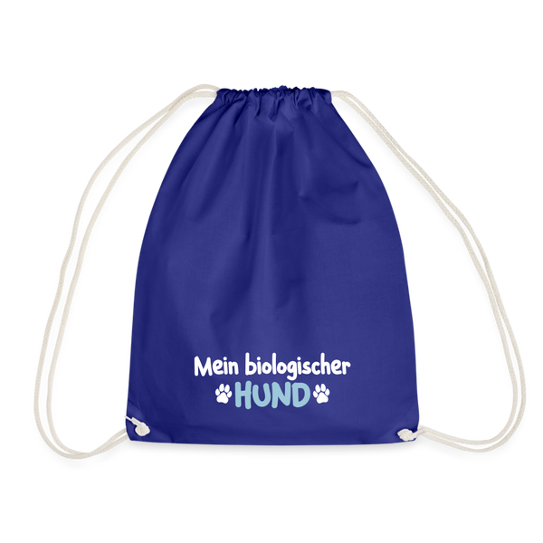 Mein biologischer Hund. - Turnbeutel - Königsblau