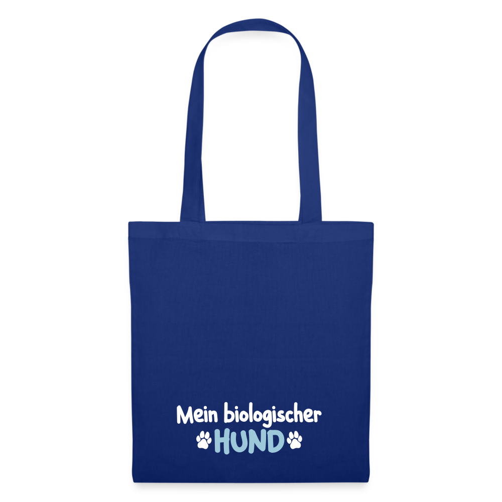 Mein biologischer Hund. - Stoffbeutel - Royalblau