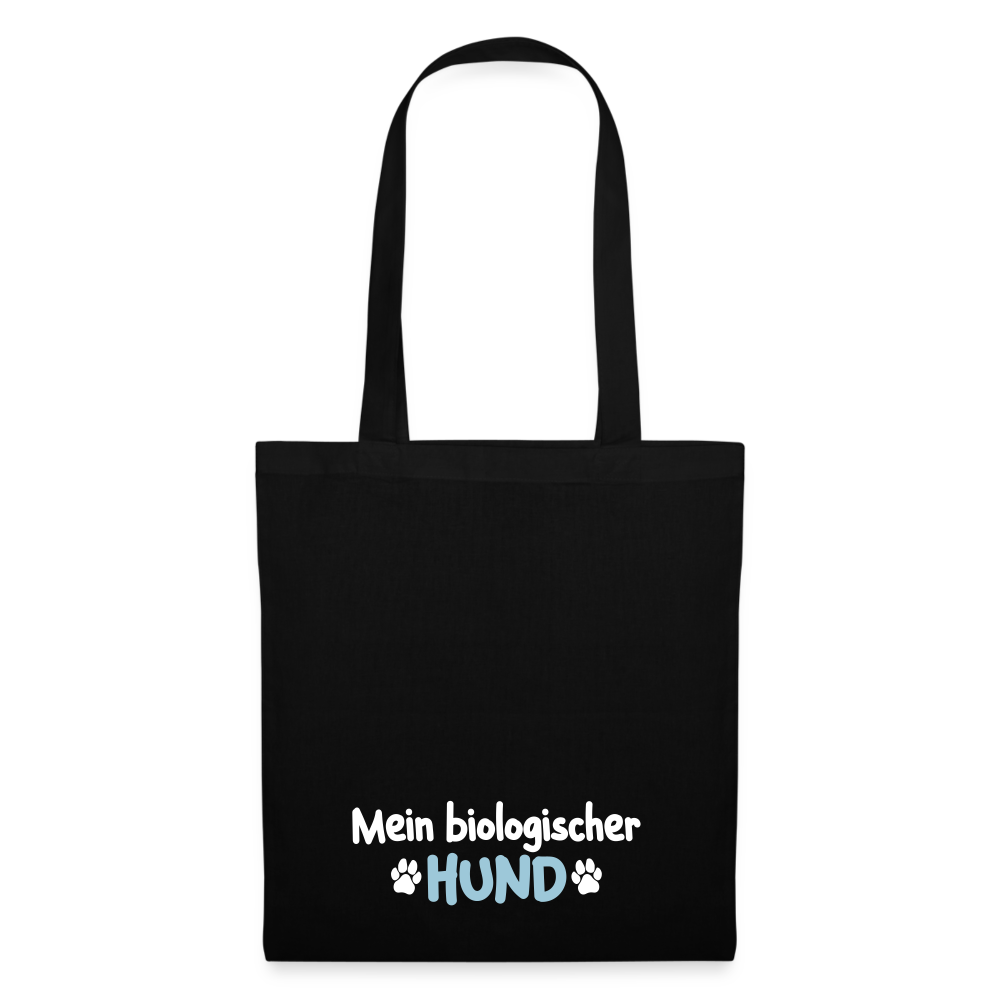 Mein biologischer Hund. - Stoffbeutel - Schwarz