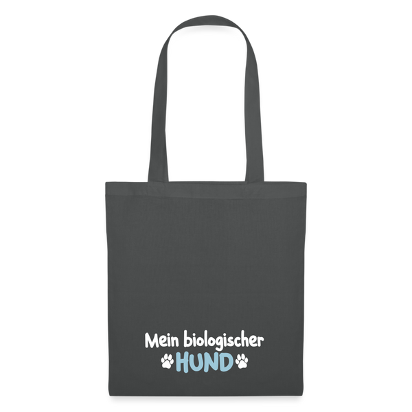 Mein biologischer Hund. - Stoffbeutel - Graphite