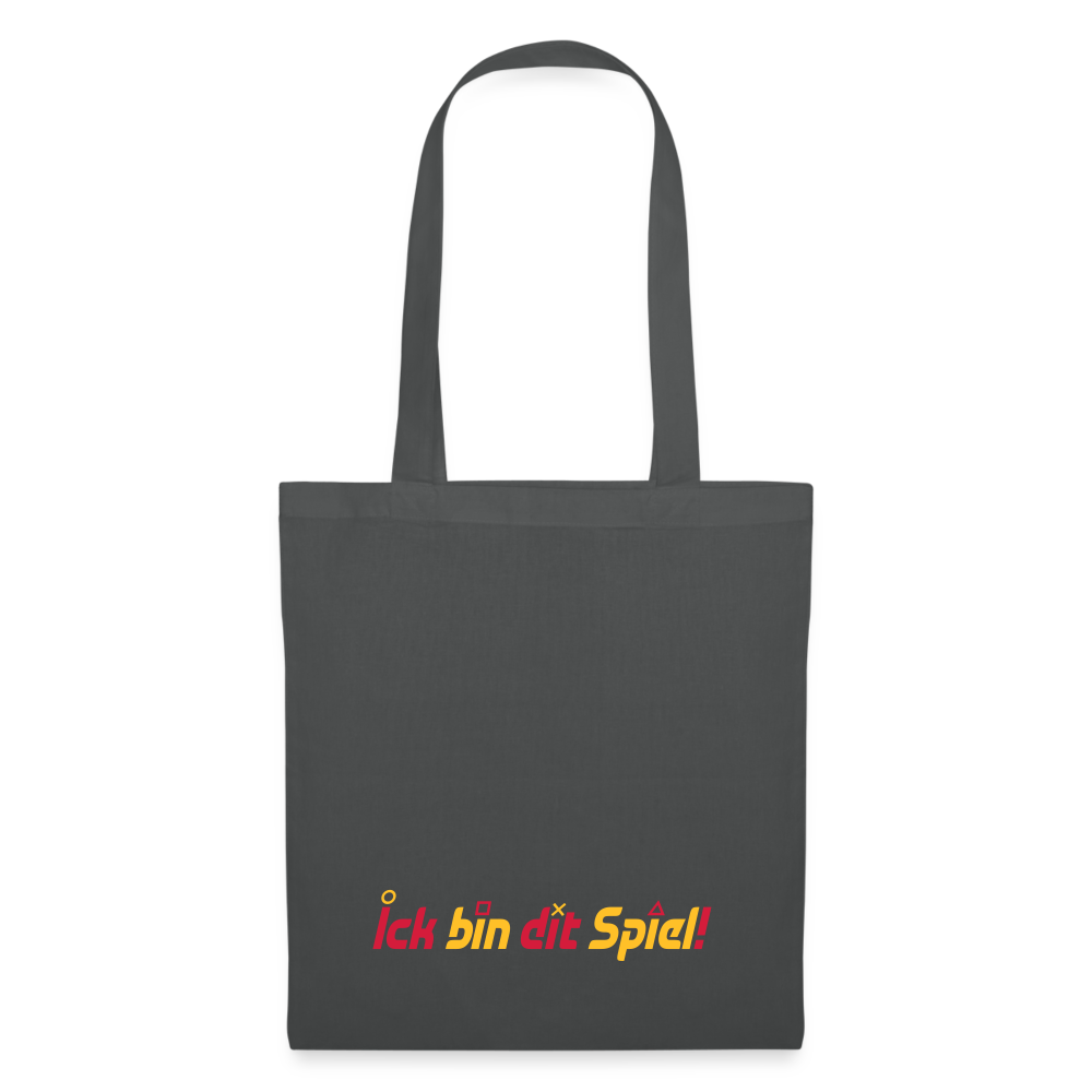 Ick bin dit Spiel! - Stoffbeutel - Graphite