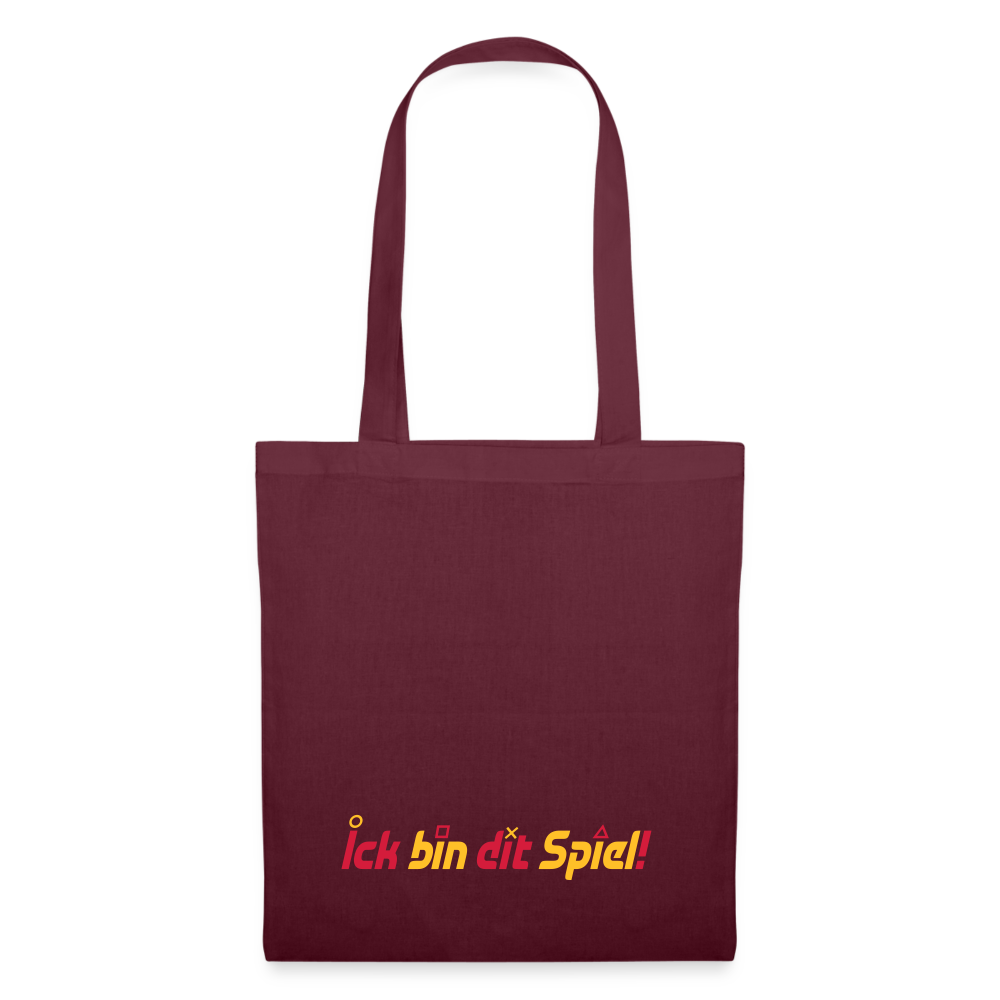 Ick bin dit Spiel! - Stoffbeutel - Burgunderrot