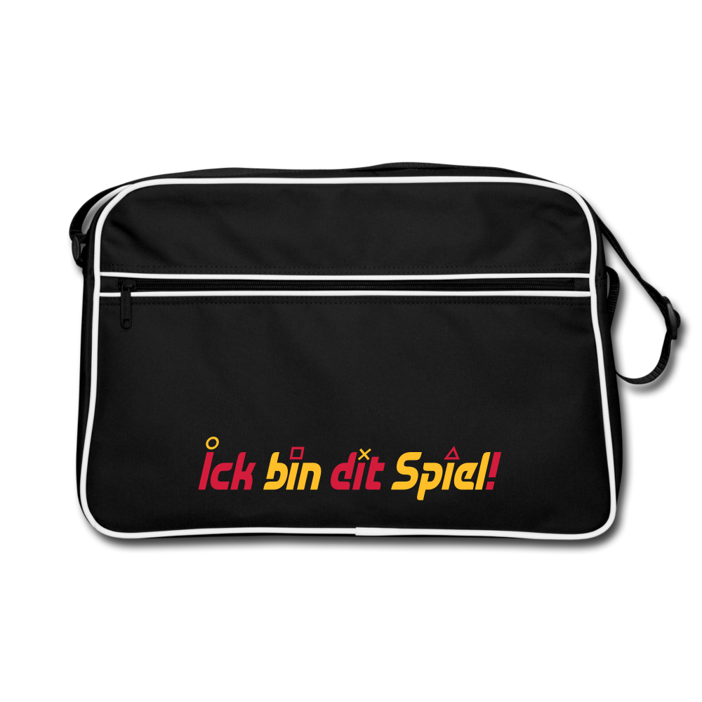 Ick bin dit Spiel! - Retro Tasche - Schwarz/Weiß