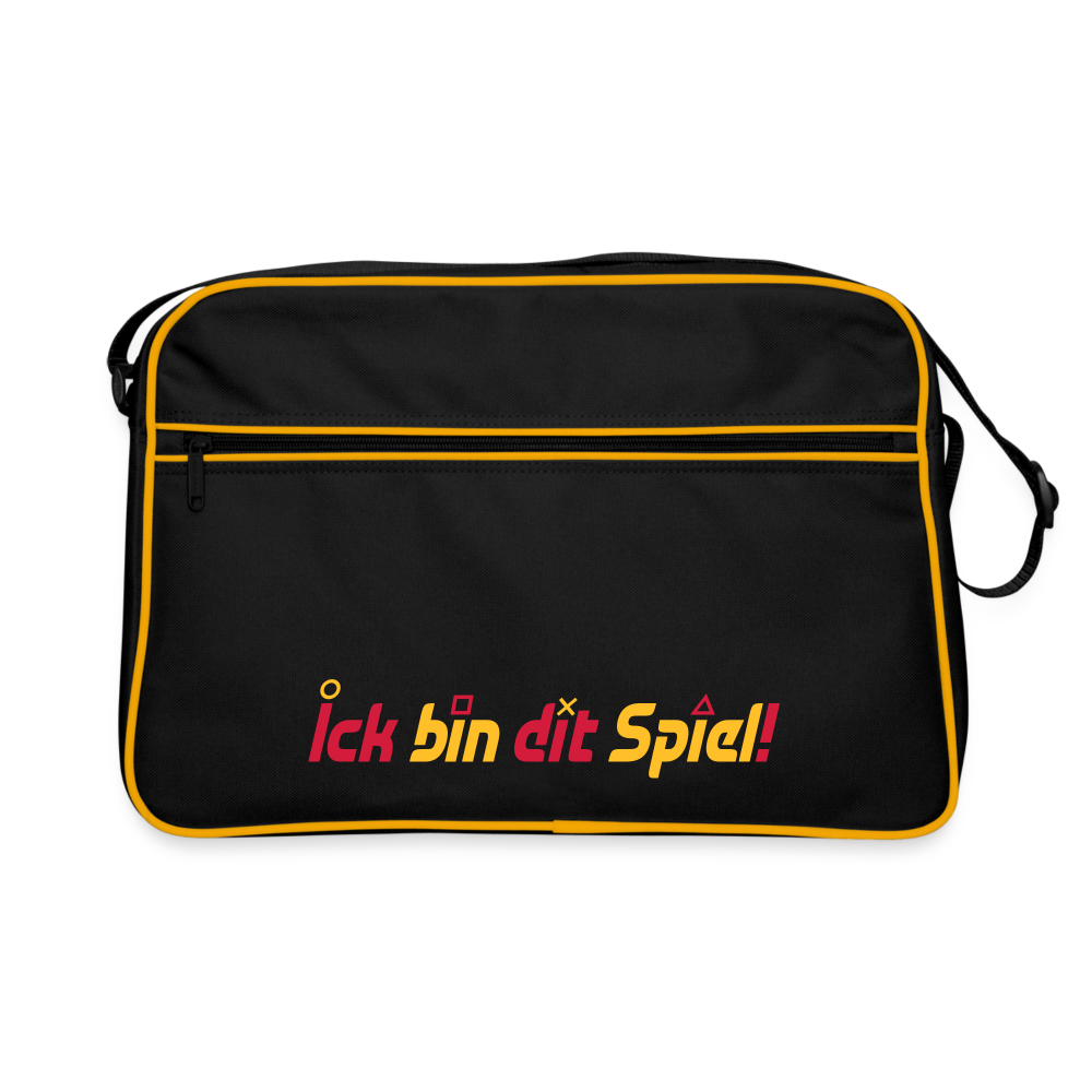 Ick bin dit Spiel! - Retro Tasche - Schwarz/Gold