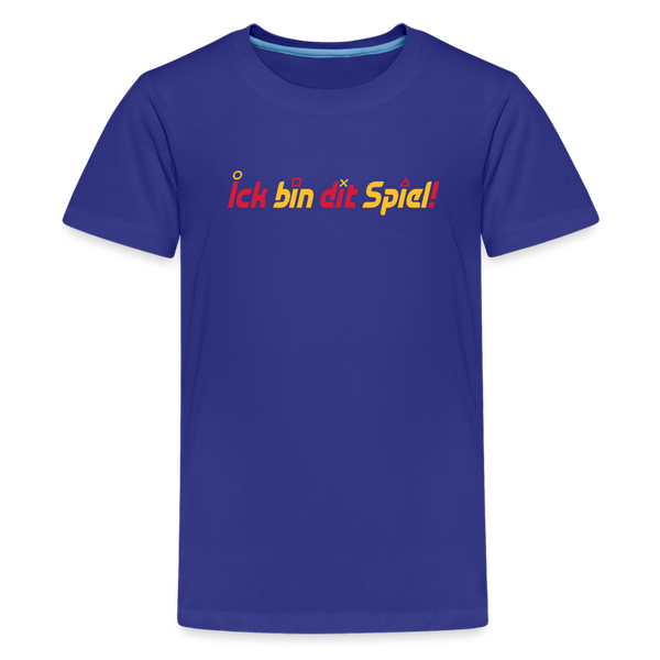 Ick bin dit Spiel! - Teenager Premium T-Shirt - Königsblau