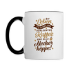 Dit Leben is zu kurz für schlechten Kaffee und olle Meckerköppe! - Tasse zweifarbig