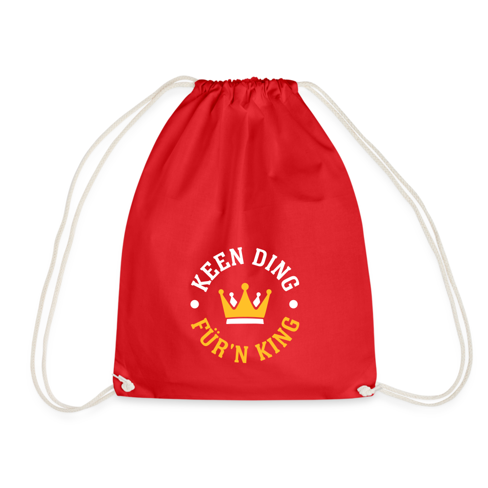 Keen Ding für'n King - Turnbeutel - Rot