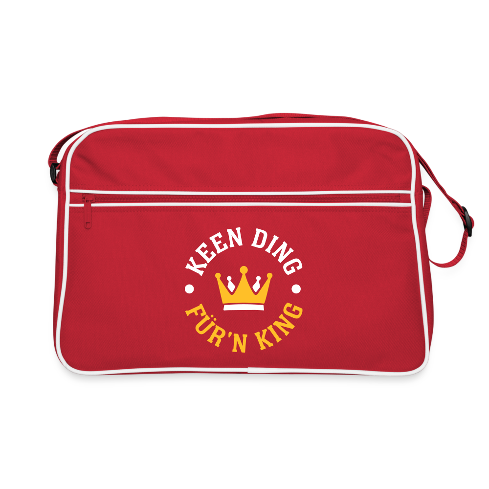 Keen Ding für'n King - Retro Tasche - Rot/Weiß