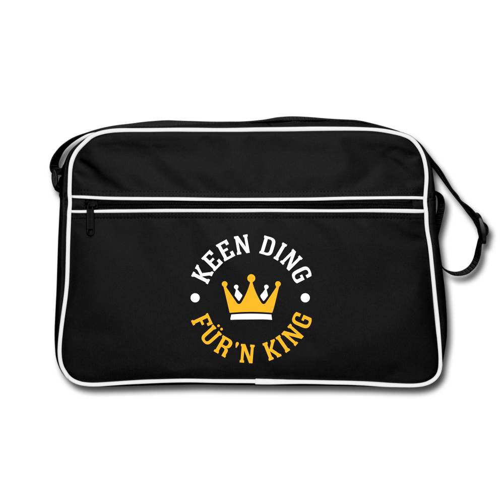 Keen Ding für'n King - Retro Tasche - Schwarz/Weiß