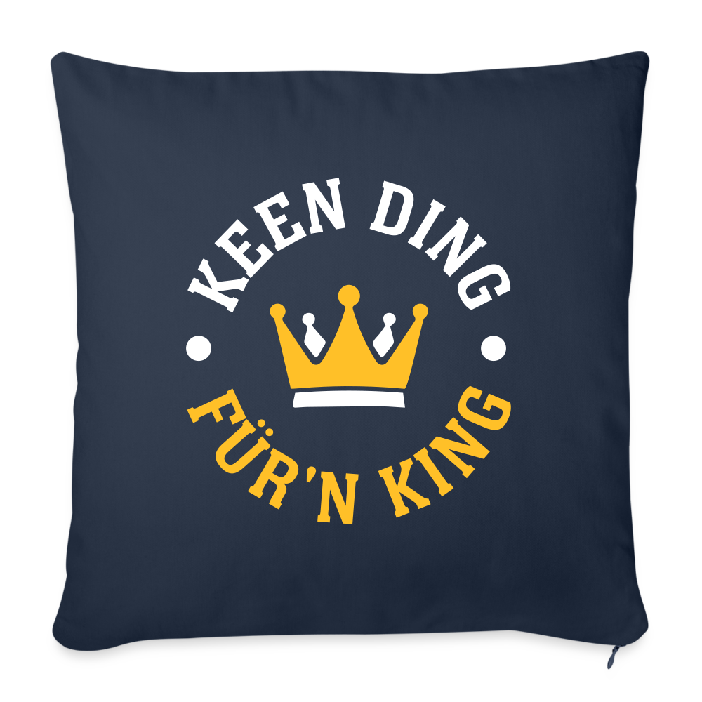 Keen Ding für'n King - Sofakissen mit Füllung (45 x 45 cm) - Navy