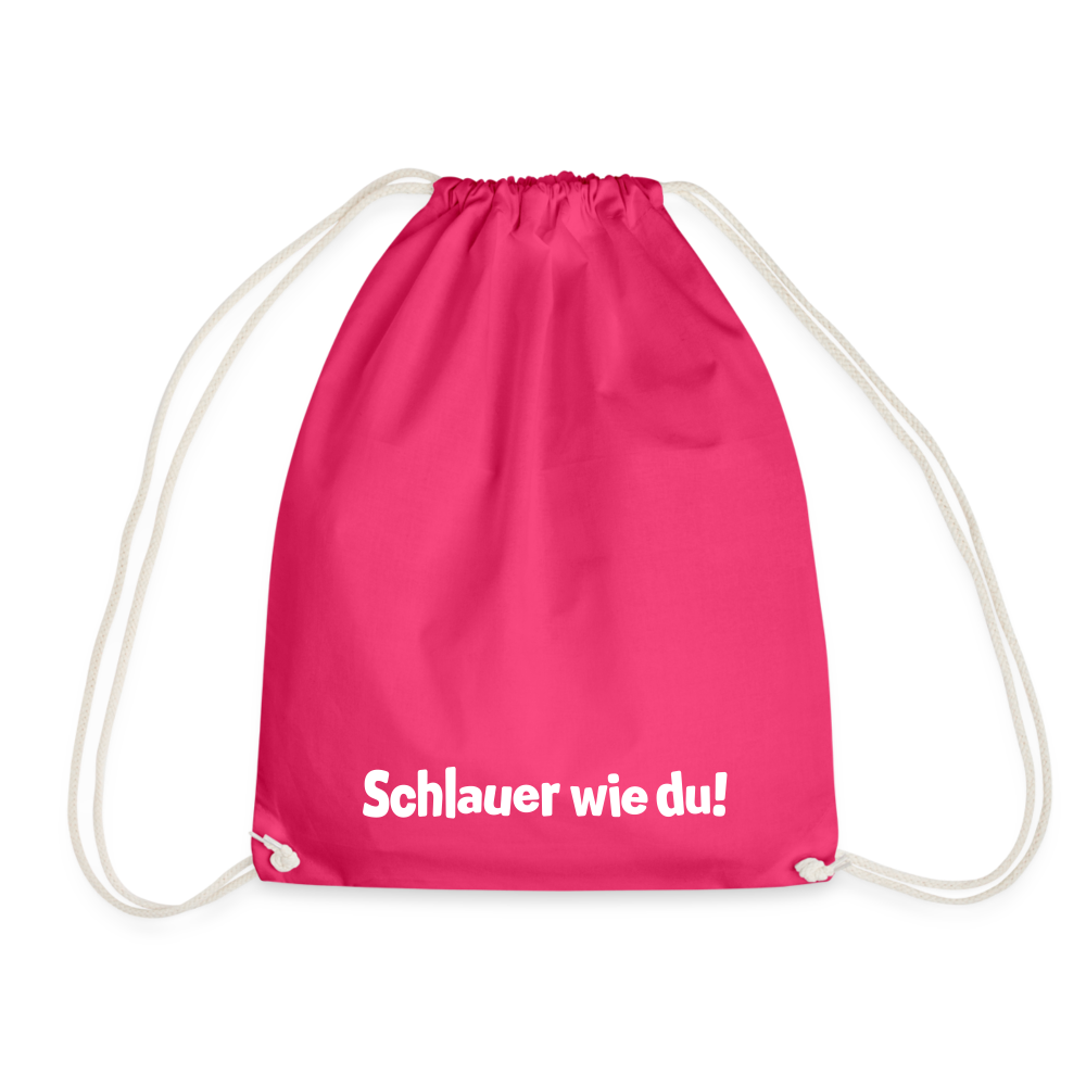 Schlauer wie du! - Turnbeutel - Fuchsia