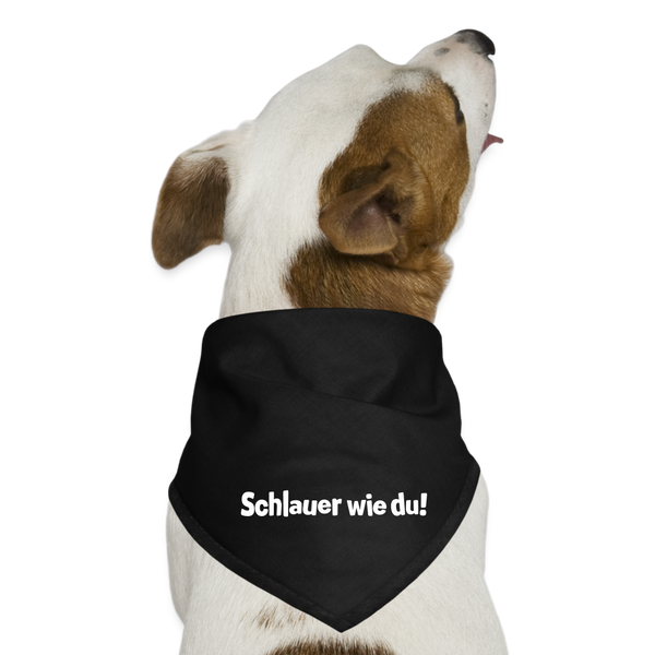 Schlauer wie du! - Hunde-Bandana - Schwarz