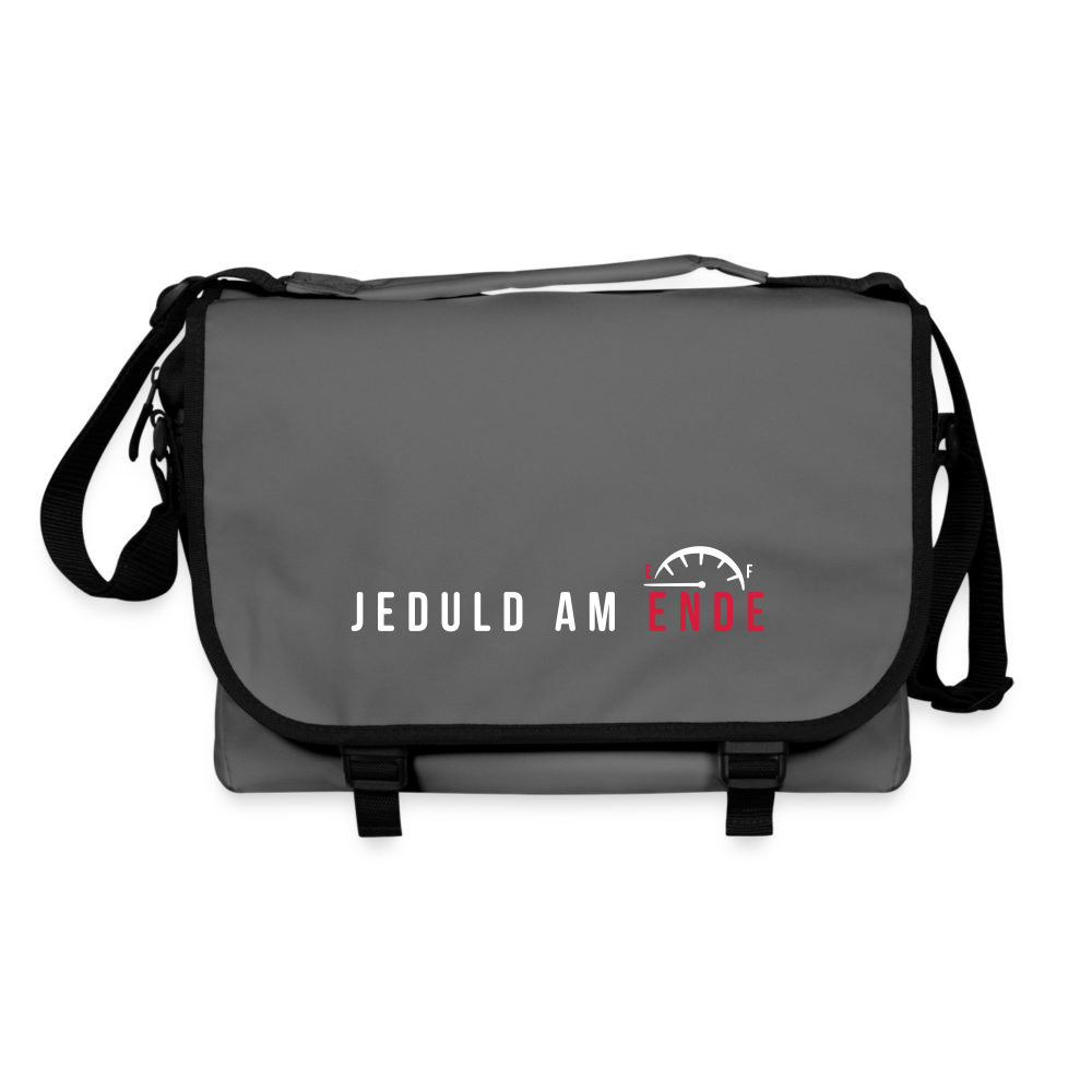 Jeduld am Ende - Umhängetasche - Graphit/Schwarz