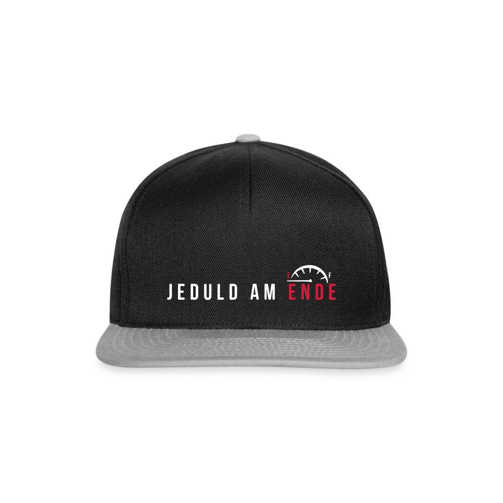 Jeduld am Ende - Snapback Cap - Schwarz/Grau