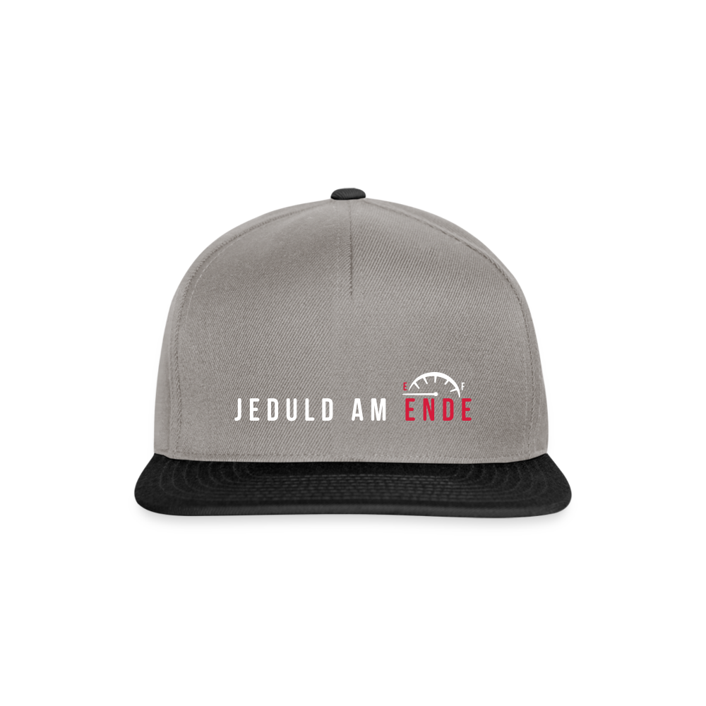 Jeduld am Ende - Snapback Cap - Graphit/Schwarz