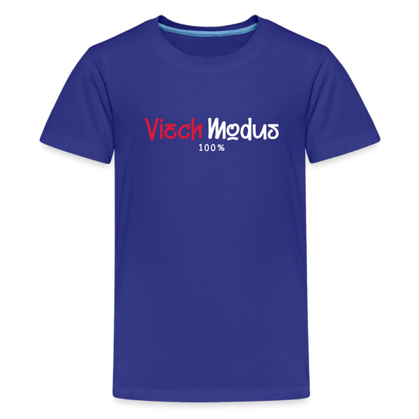 Viech Modus 100% - Teenager Premium T-Shirt - Königsblau