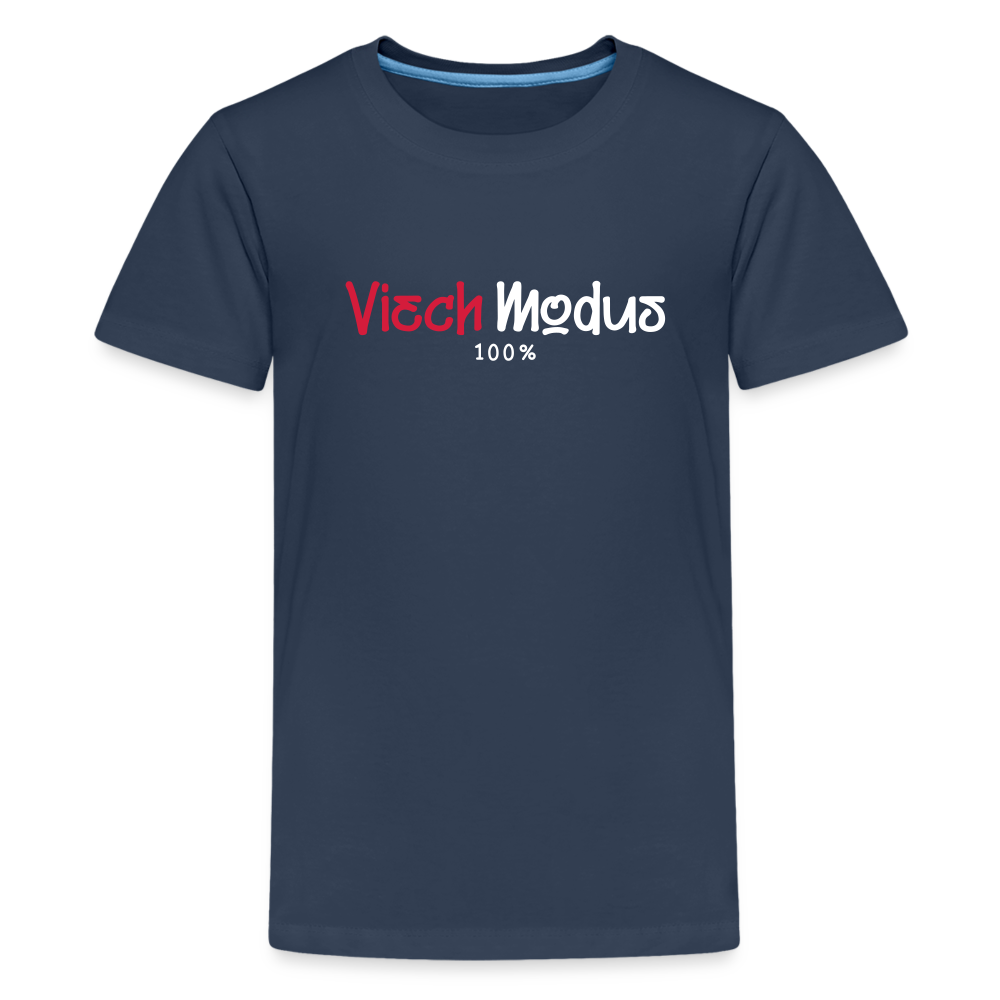 Viech Modus 100% - Teenager Premium T-Shirt - Navy