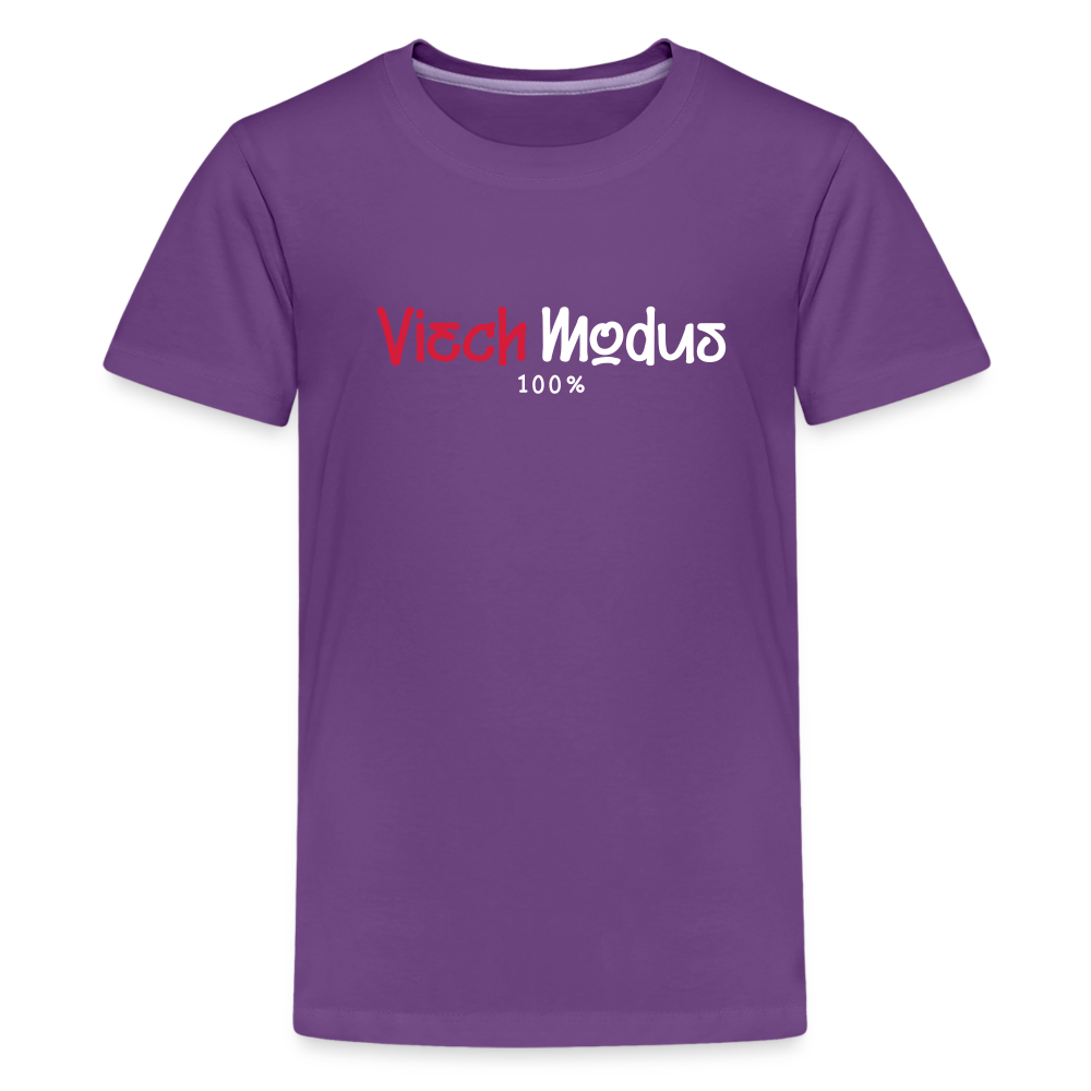Viech Modus 100% - Teenager Premium T-Shirt - Lila