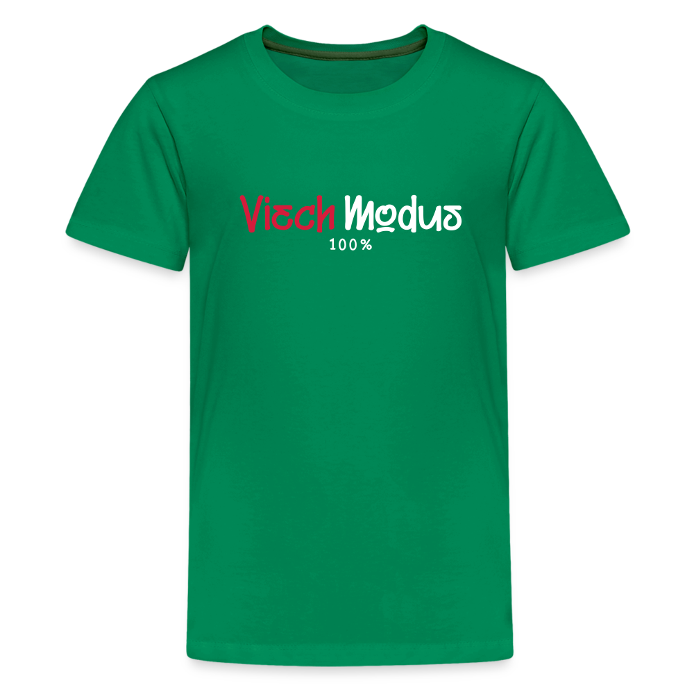 Viech Modus 100% - Teenager Premium T-Shirt - Kelly Green
