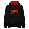 Schwitz'n is wenn Speck flennt - Kontrast Hoodie - Schwarz/Rot