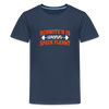Schwitz'n is wenn Speck flennt - Teenager Premium T-Shirt - Navy