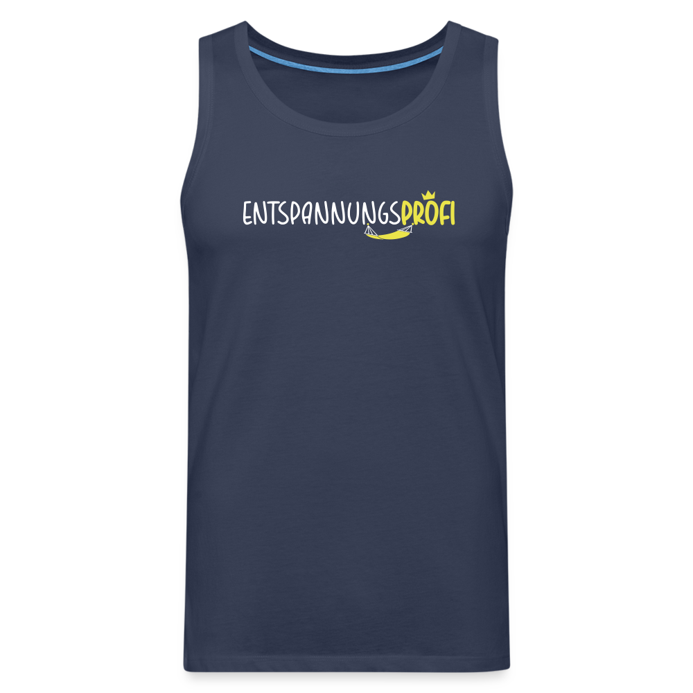 Entspannungsprofi - Männer Premium Tank Top - Navy