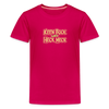 Keen Bock uff Heck Meck - Teenager Premium T-Shirt - dunkles Pink