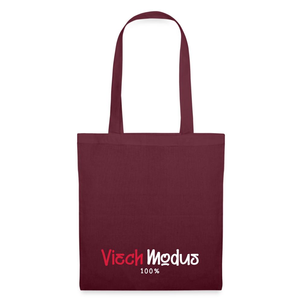 Viech Modus 100% - Stoffbeutel - Burgunderrot