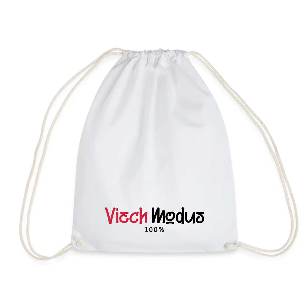 Viech Modus 100% - Turnbeutel - weiß