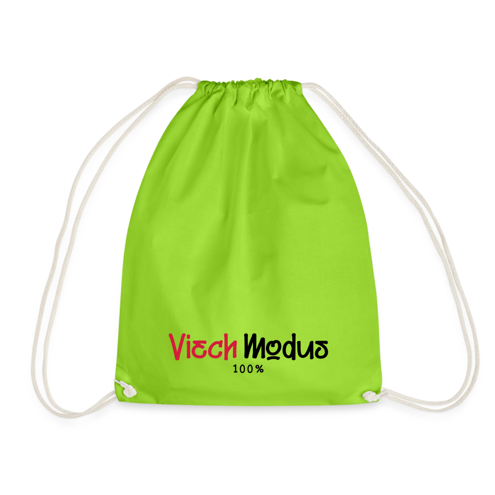 Viech Modus 100% - Turnbeutel - Neongrün