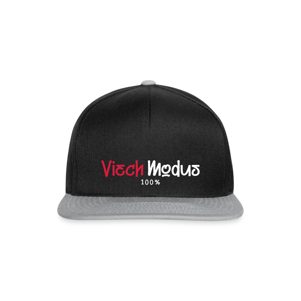 Viech Modus 100% - Snapback Cap - Schwarz/Grau